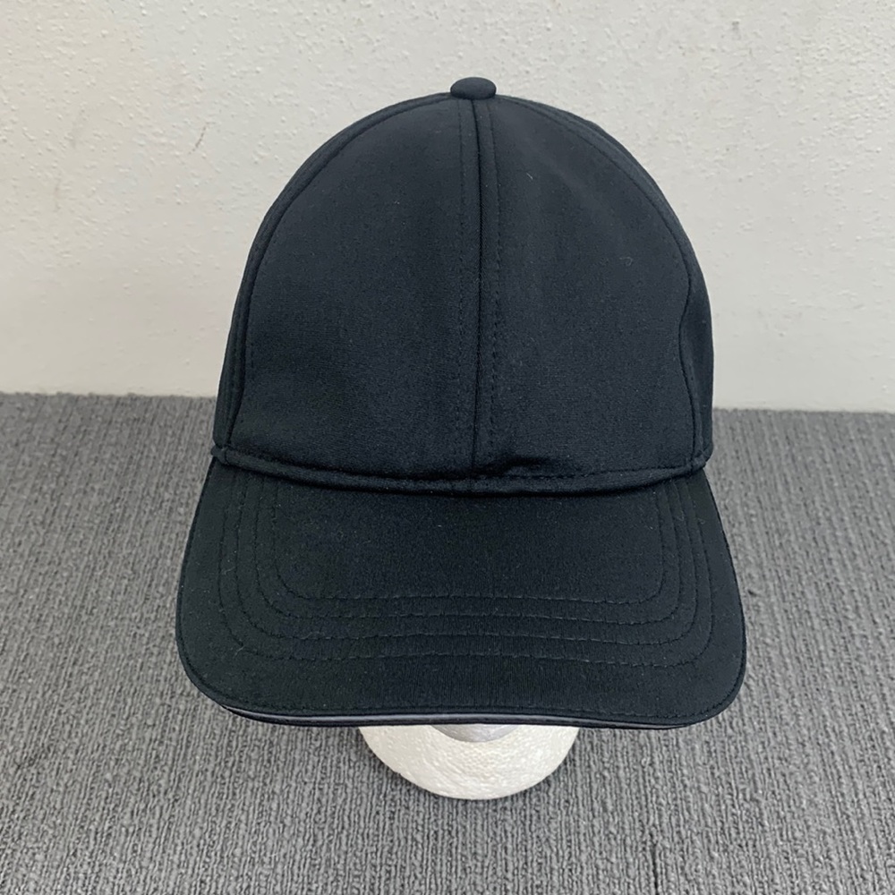 Time and Tru Baseball Hat Womens OSFM Black Knit Strapback Cap